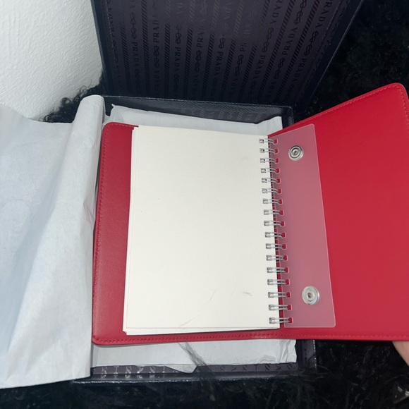 Prada Elektra Saffiano Notebook/Agenda Cover Red - Picture 3 of 12